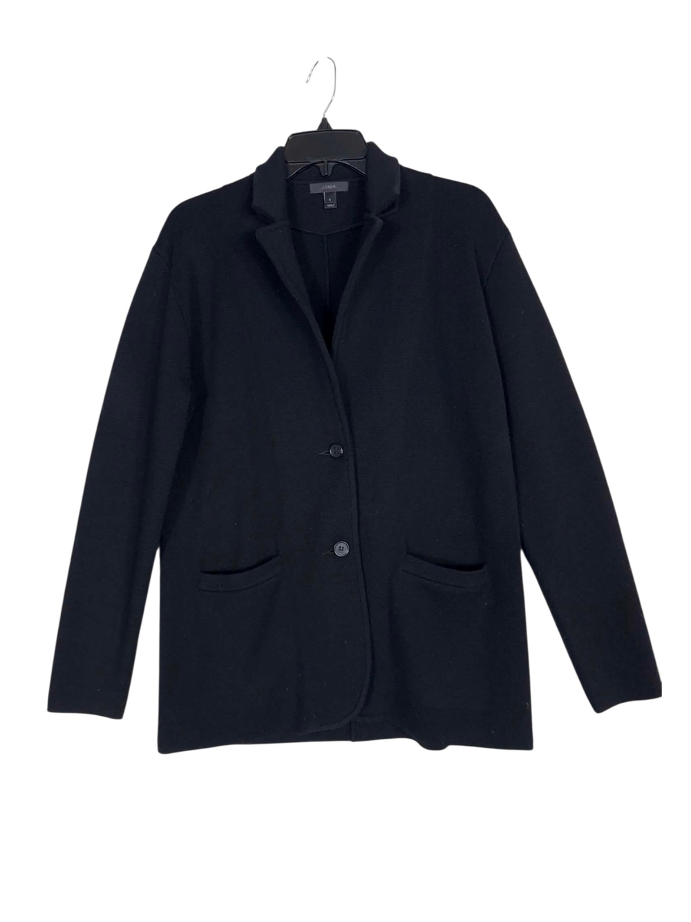 J. Crew Knit Cotton unisex Black Women's Blazer Jacket